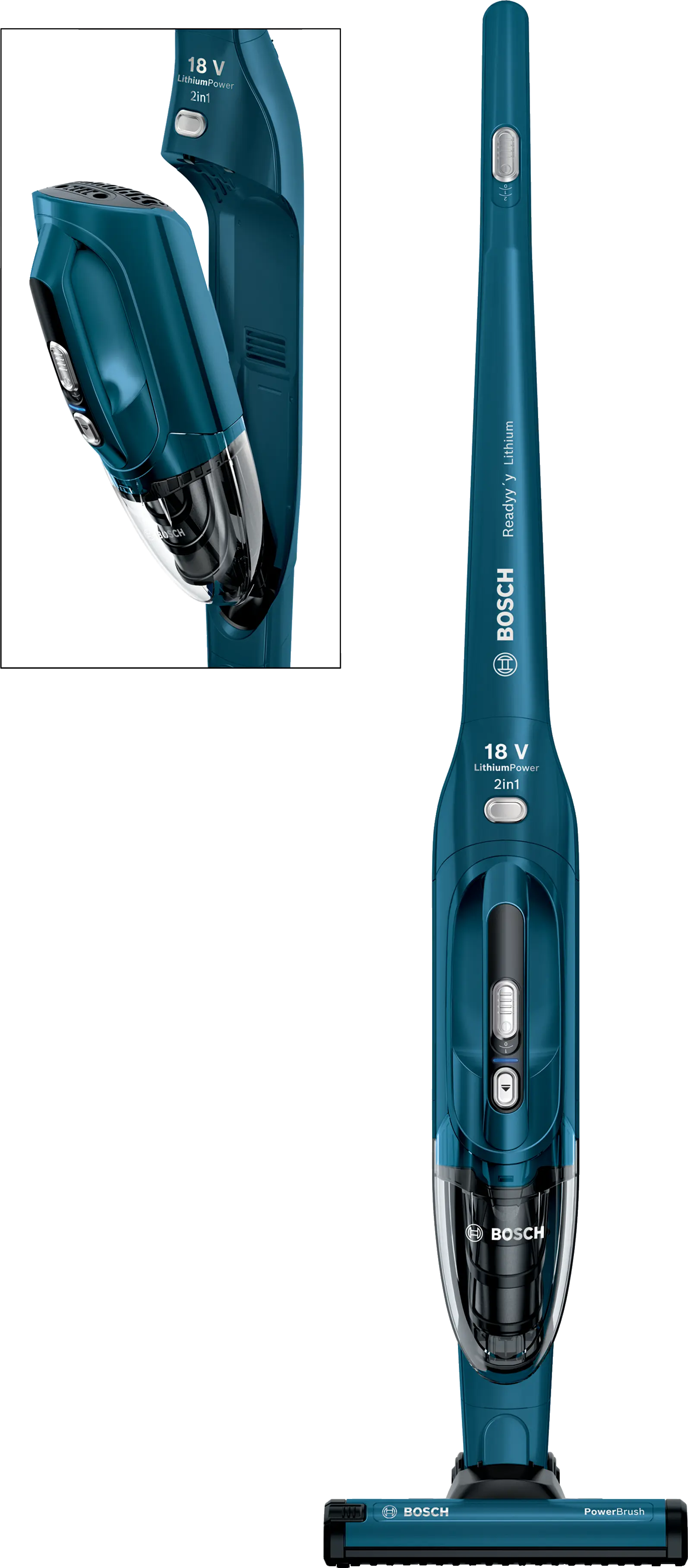 ASPIRATEUR BOSCH SANS FIL 2 EN1 BLEU
