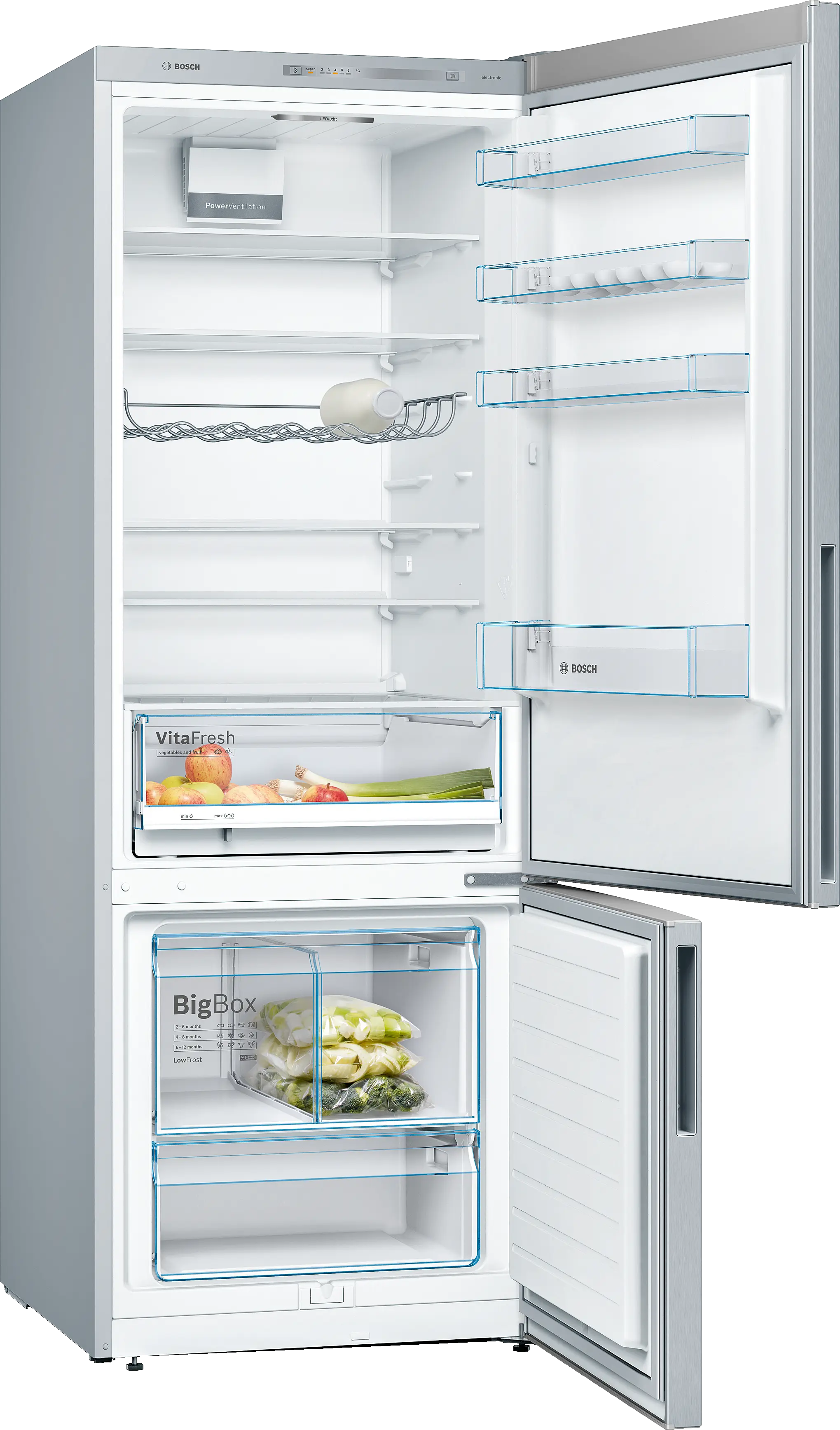 Réfrigérateur combiné bosch pose-libre SERIE 4 INOX